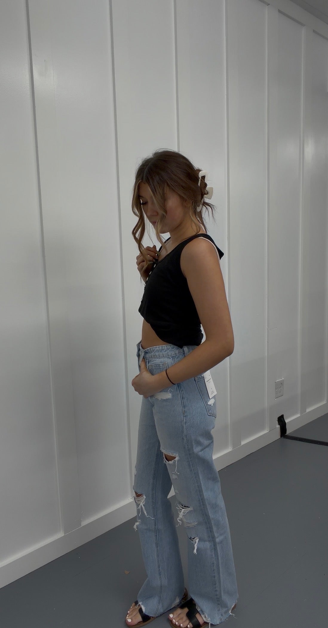The Fan Favorite 90's Vintage High Rise Flared Denim Pants
