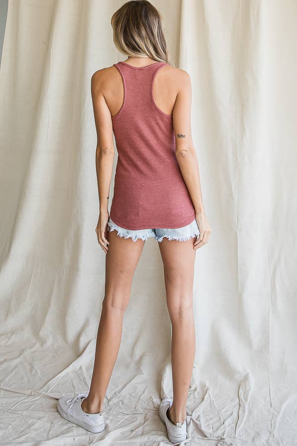 Southern California Casual Women's Tank Top Marsala