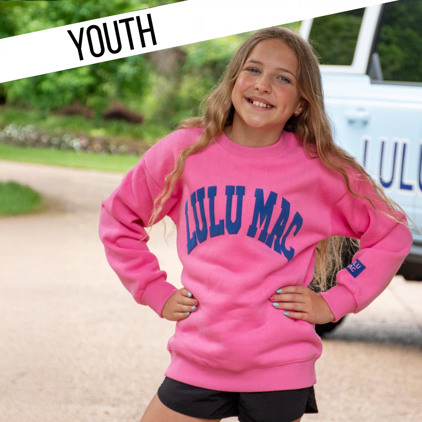 Lulu Mac Youth PINK/ROYAL PUFF