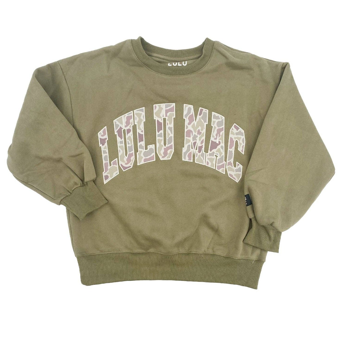 Lulu Mac Adult Sweatshirt CAMO Green