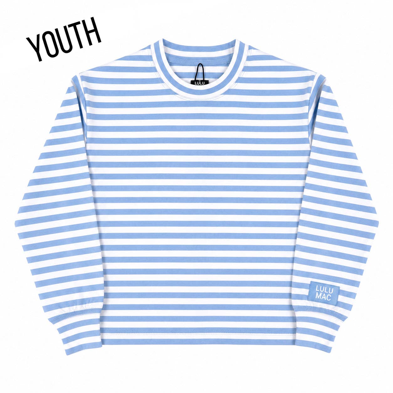 Lulu Mac Light Blue Striped Longsleeve