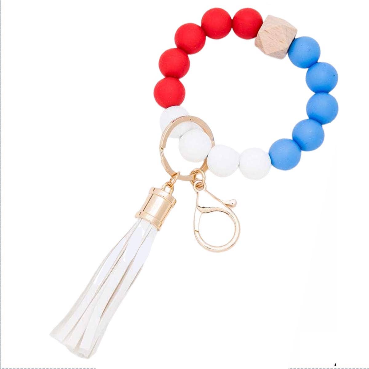 Beaded Keyring/Keychain Bracelet
