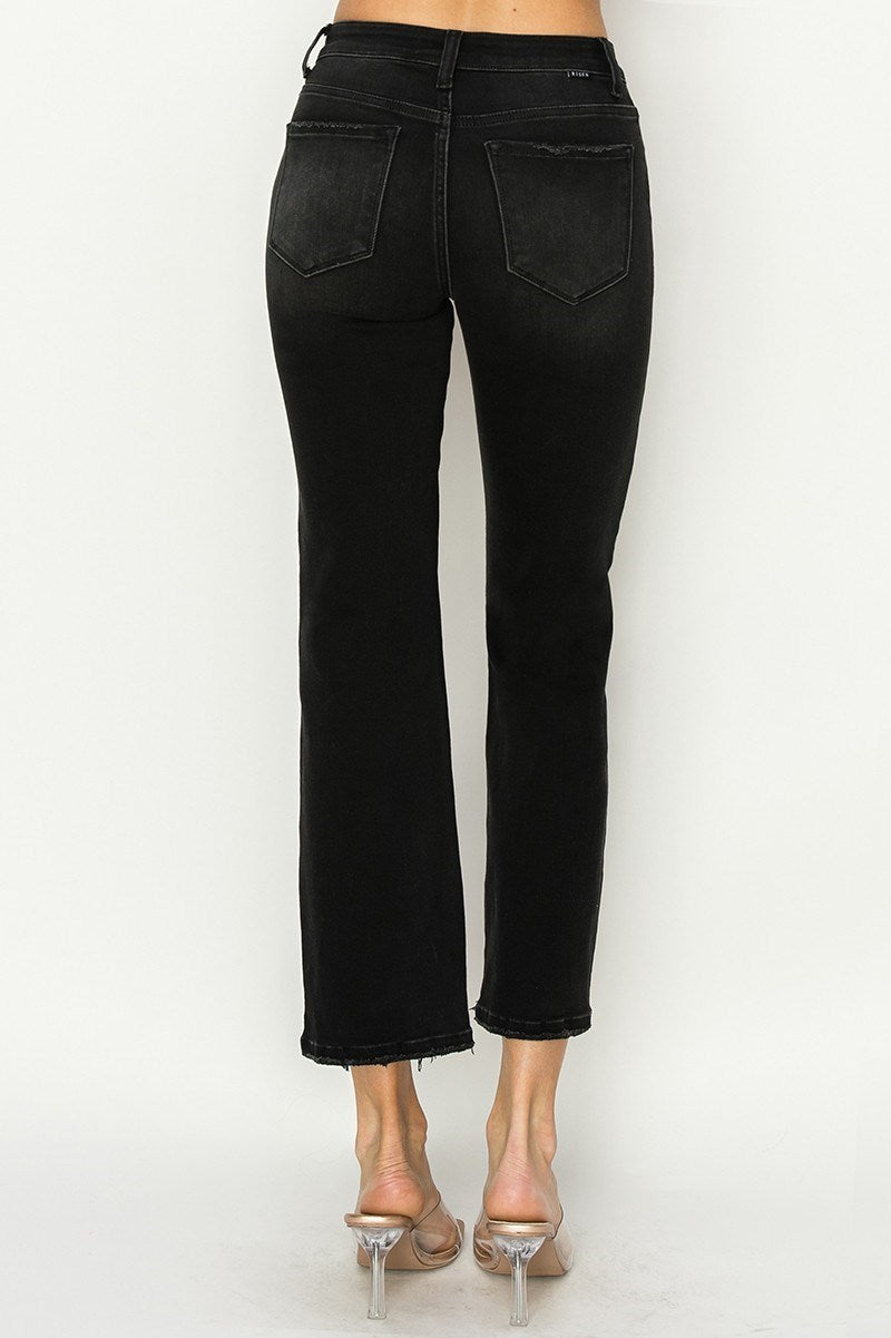 The Midnight Straight Jean (Black) Risen Brand
