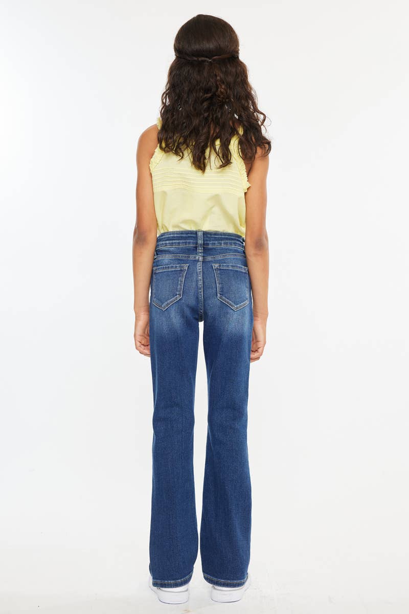 GIRL KIDS OPEN PACKS HIGH RISE BOOTCUT JEANS KANCAN BRAND