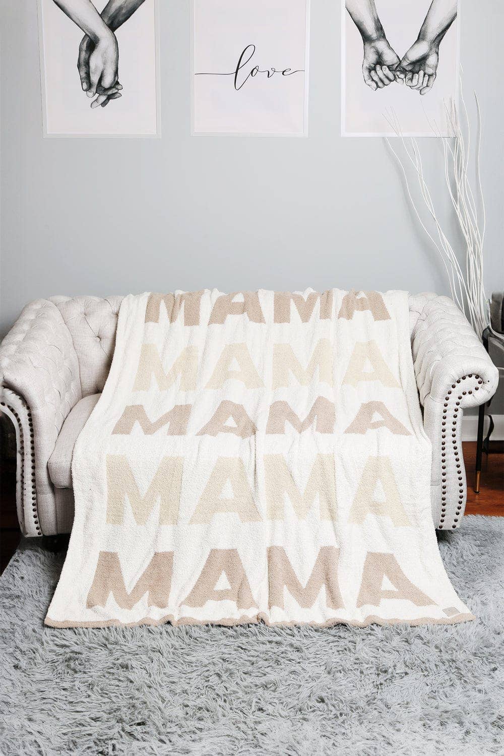 Super Lux Multi Tone Mama Throw Blanket: Pink