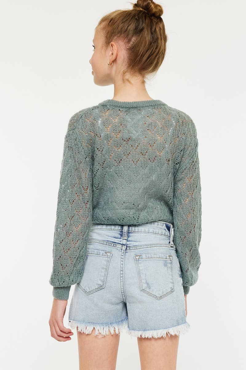 THE RACHELLE HIGH RISE MOM SHORTS KANCAN YOUTH