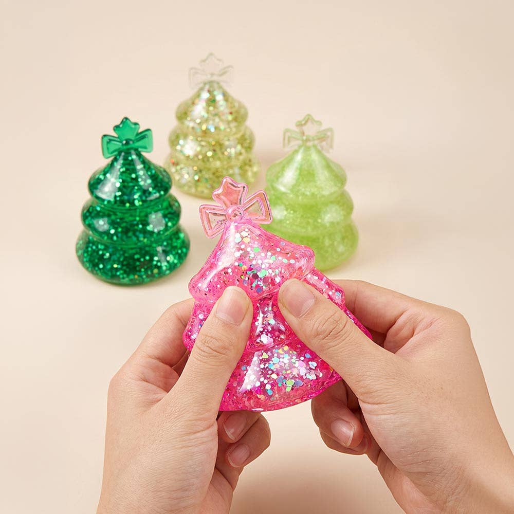 Glitter Christmas Tree Squeeze Squishy