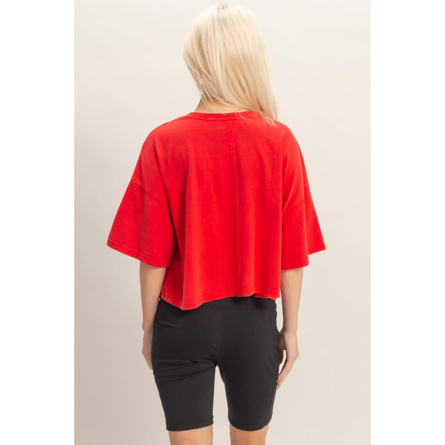 Raw Edge Star Patch Crop