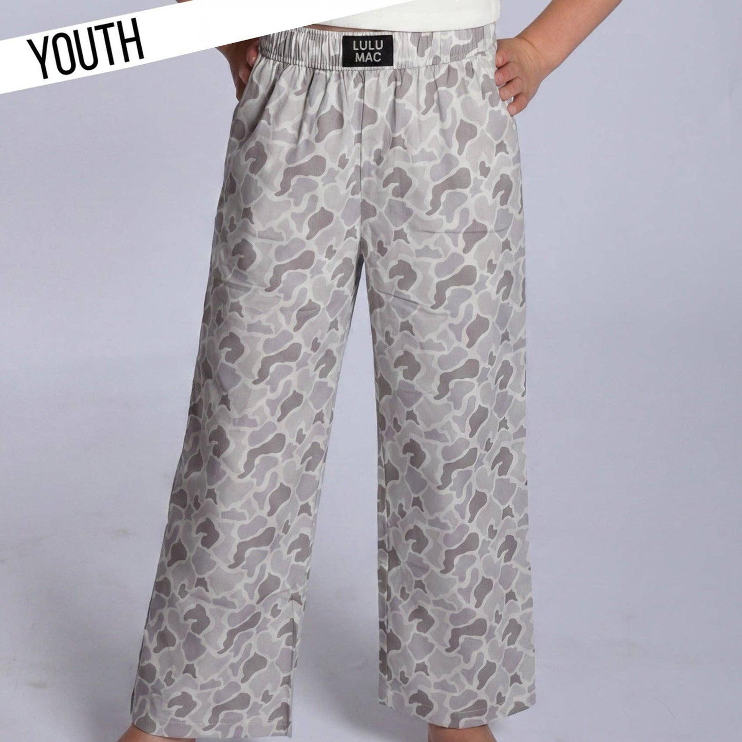Lulu Mac WHITE CAMO Kids Pants
