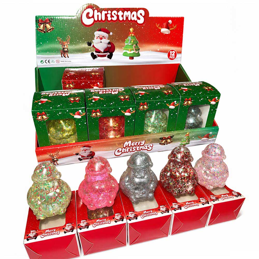 Glitter Christmas Santa Squeeze