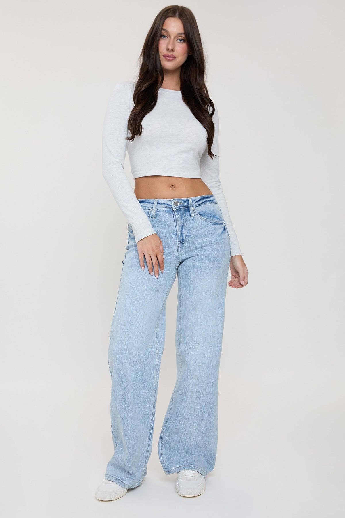 Luxe Bella Wide Leg Jeans LIGHT