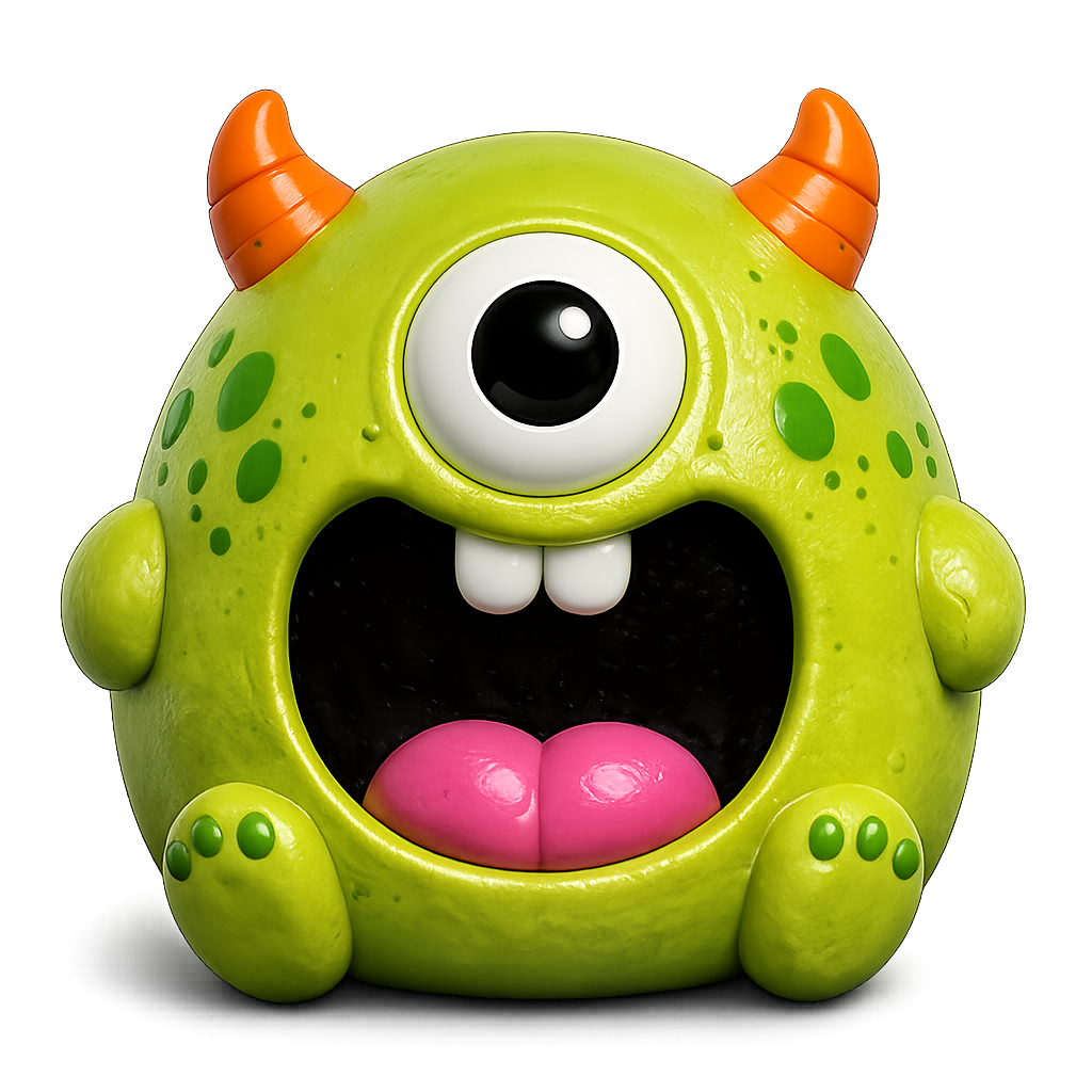 Fun Doh JUMBO Halloween Monsters Squishy Toy - 6/Display: Wholesale Price