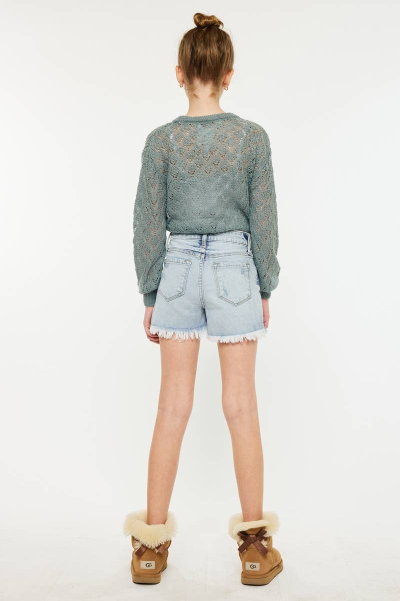 THE RACHELLE HIGH RISE MOM SHORTS KANCAN YOUTH