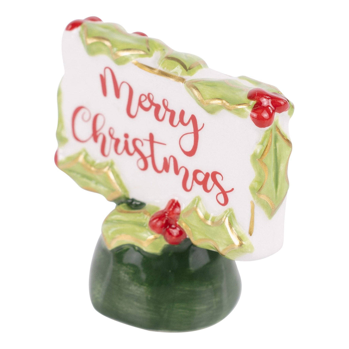 Merry Christmas Holly Charcuterie Topper