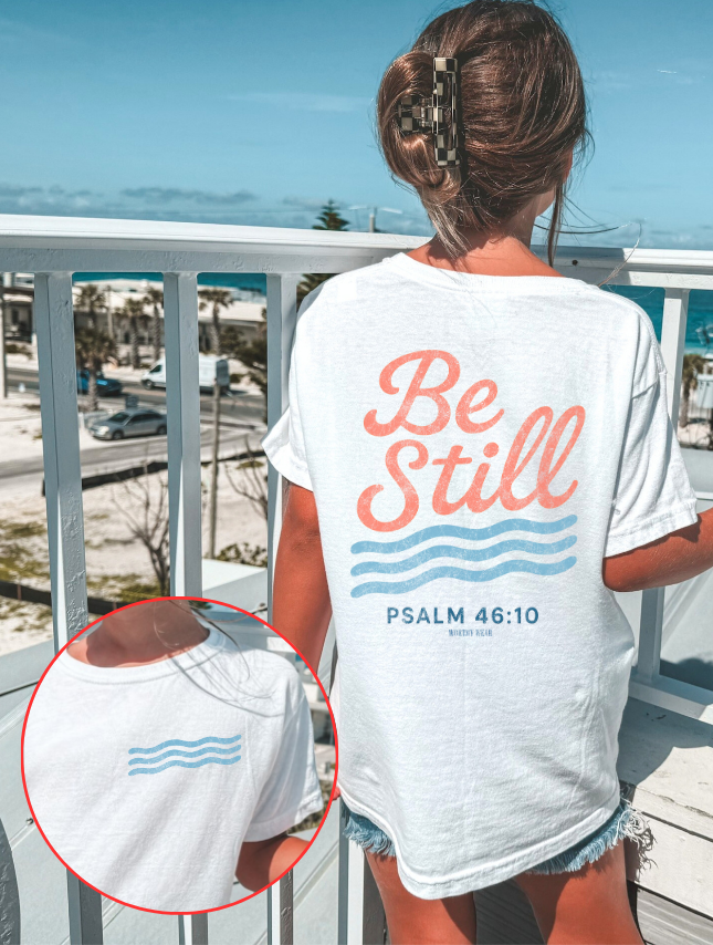 Be Still - Youth Tee: White