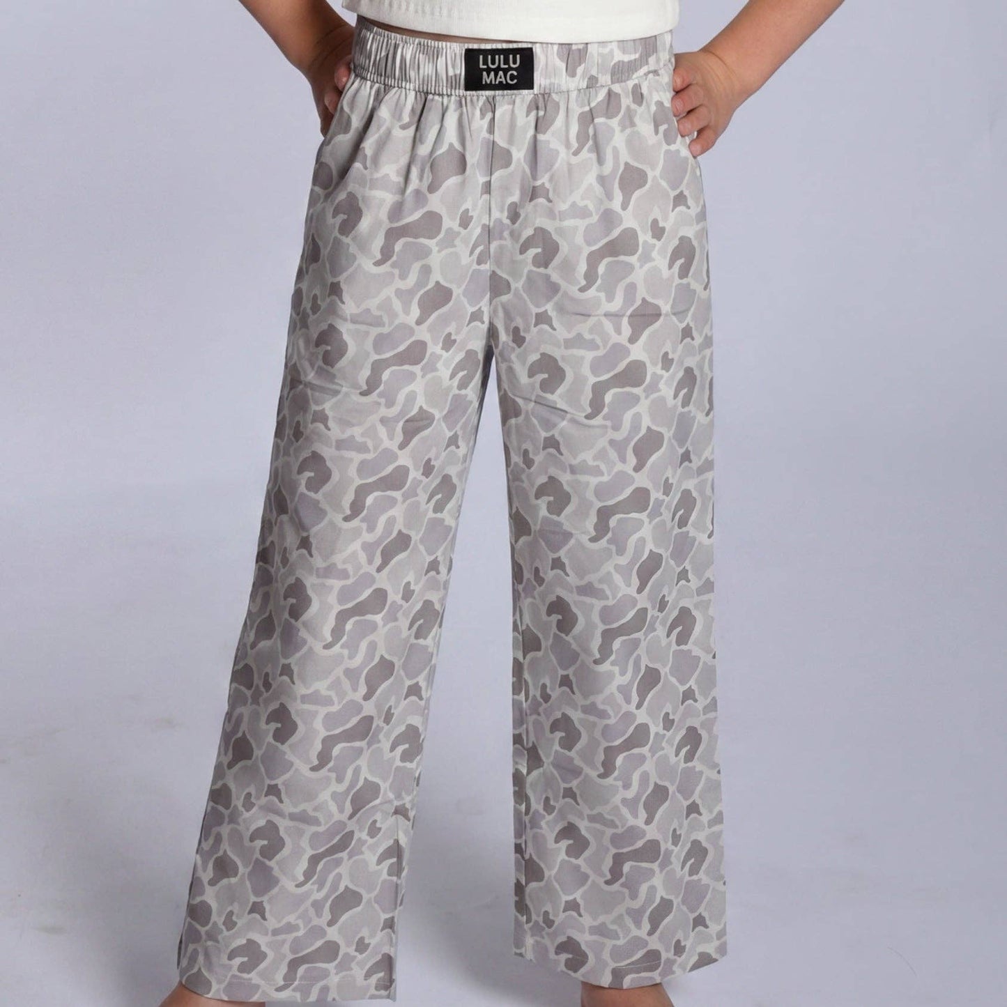 Lulu Mac WHITE CAMO Kids Pants
