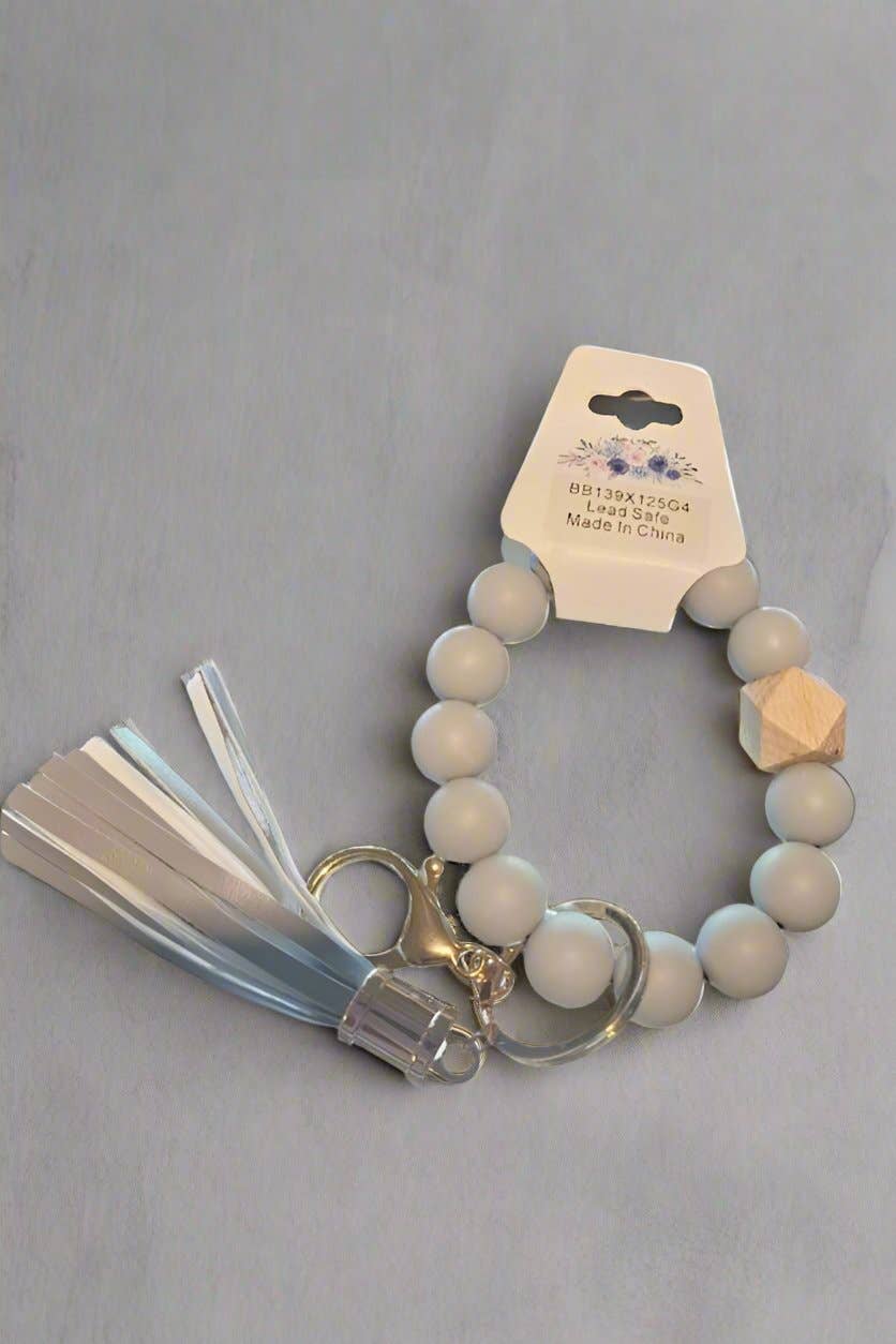 Beaded Keyring/Keychain Bracelet