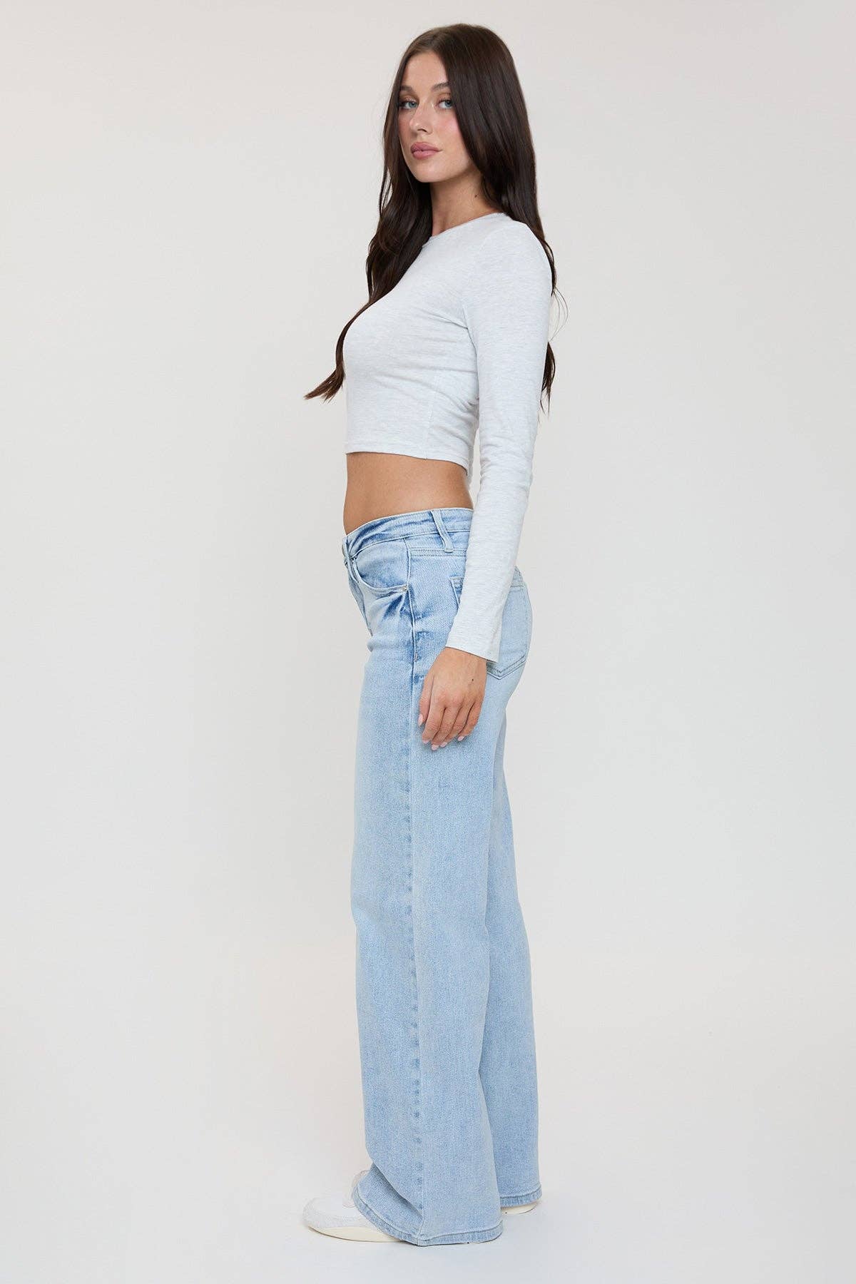 Luxe Bella Wide Leg Jeans MEDIUM WASH