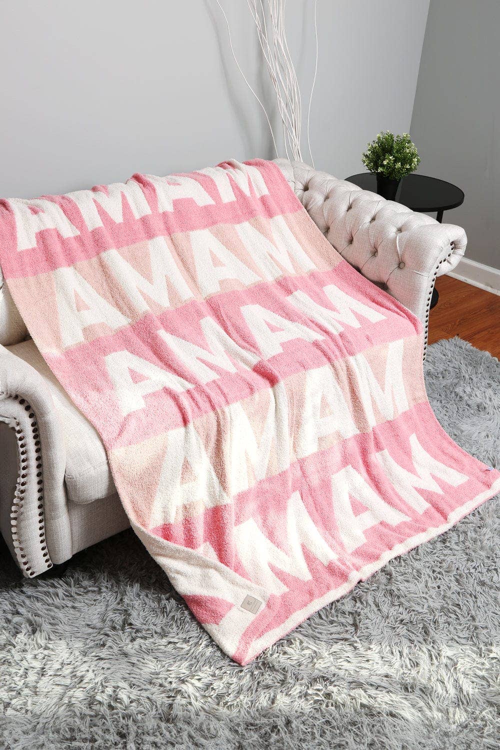 Super Lux Multi Tone Mama Throw Blanket: Pink