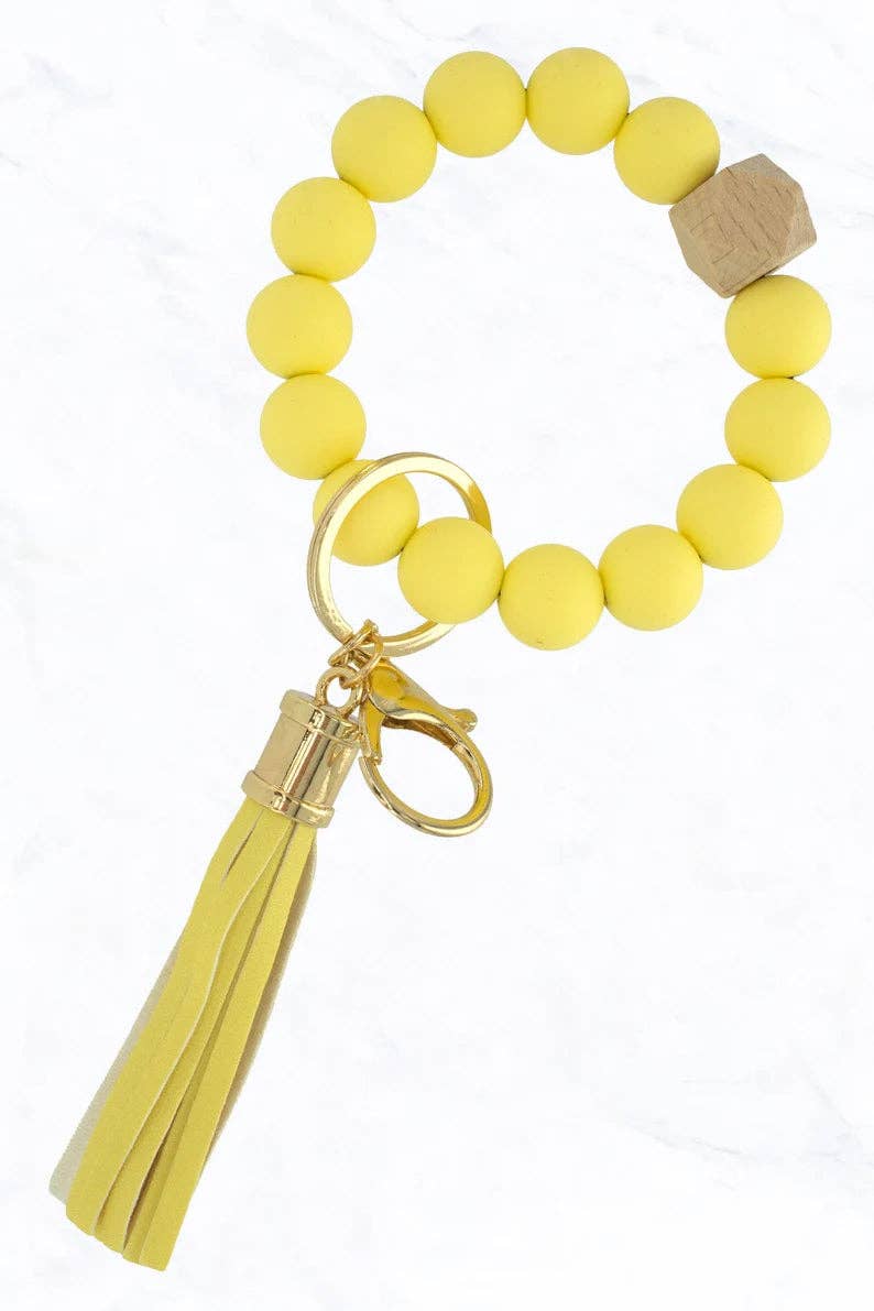 Beaded Keyring/Keychain Bracelet