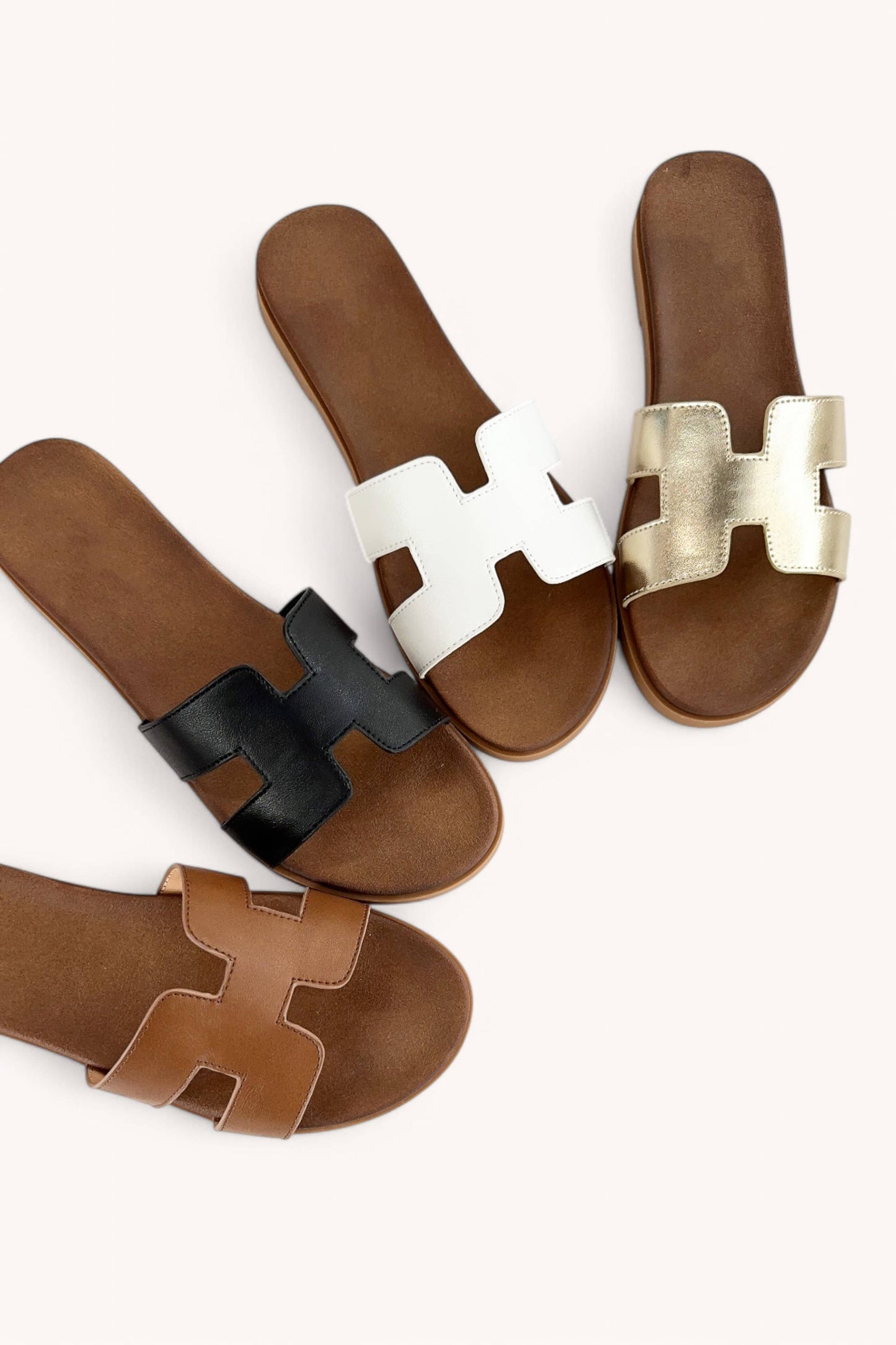Hermmie Slip on Sandals Tan