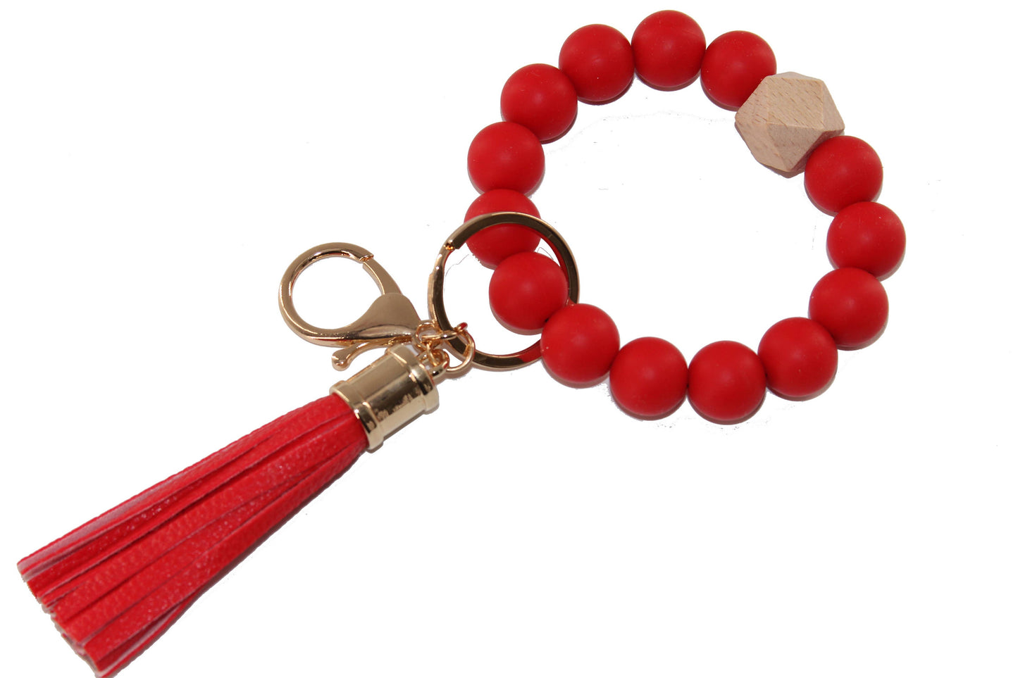 Beaded Keyring/Keychain Bracelet