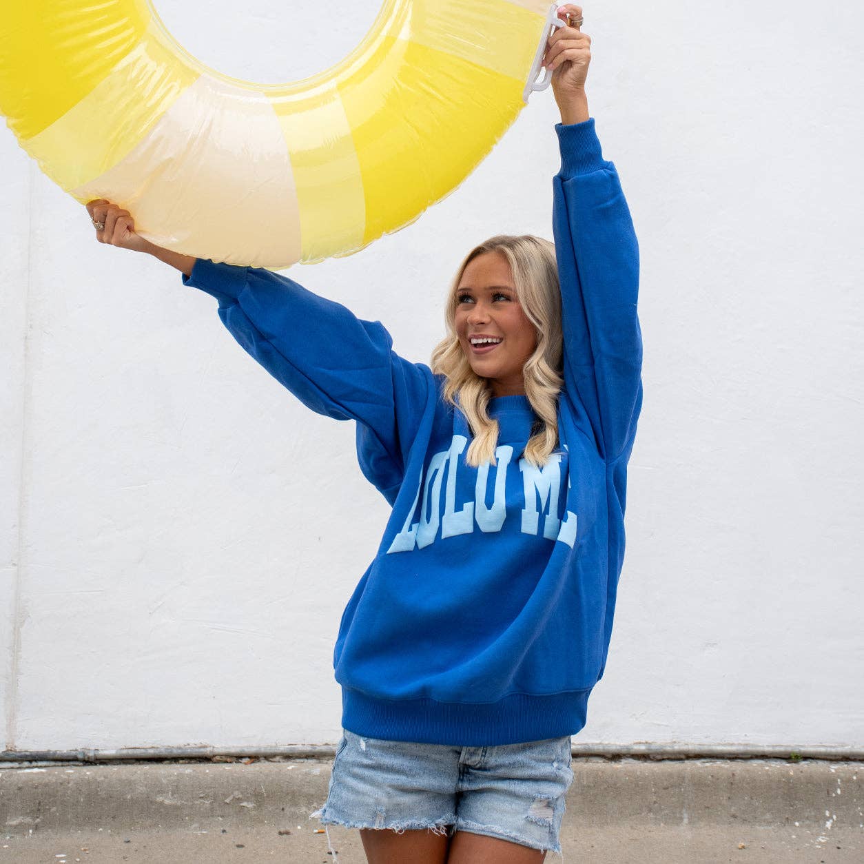 Lulu Mac Royal/Light Blue Puff: Royal/Light Blue