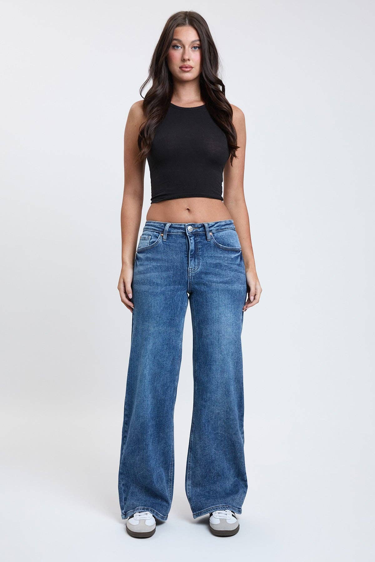 Luxe Bella Wide Leg Jeans MEDIUM WASH