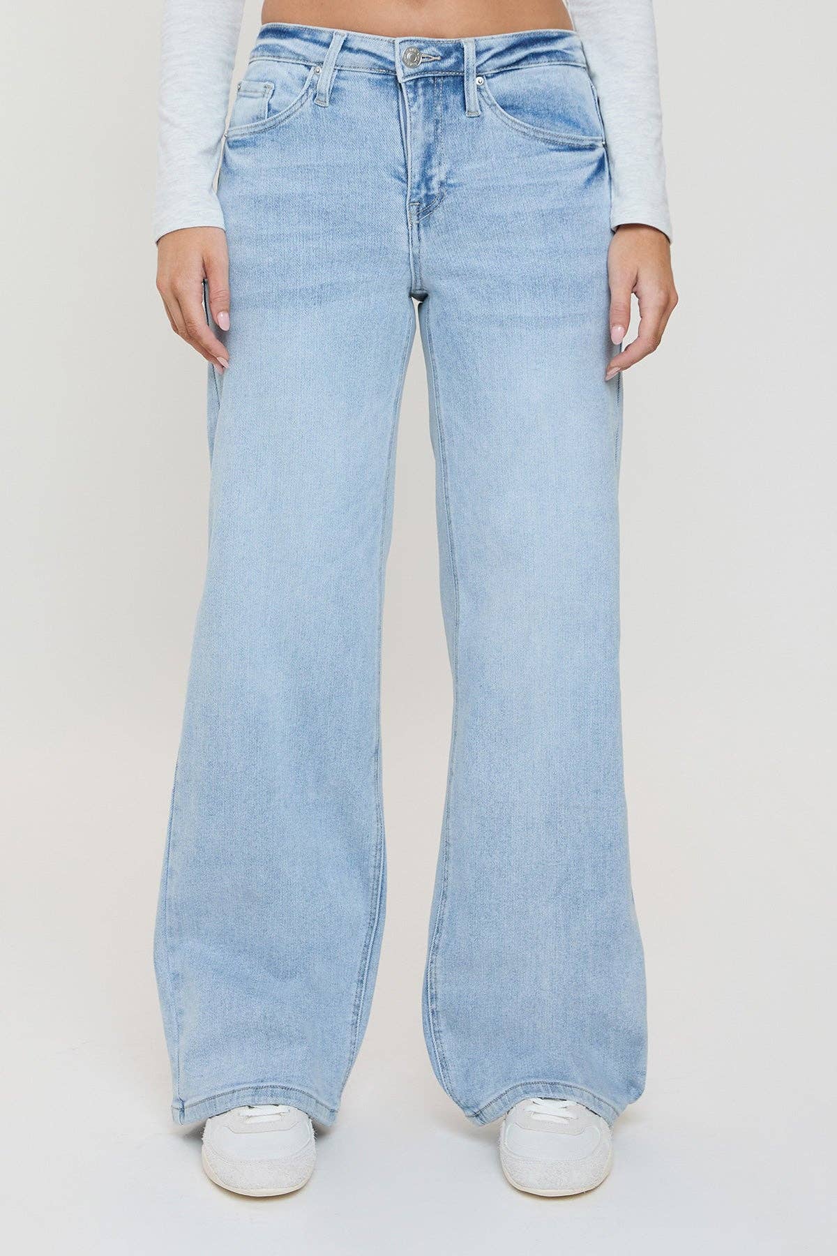 Luxe Bella Wide Leg Jeans LIGHT