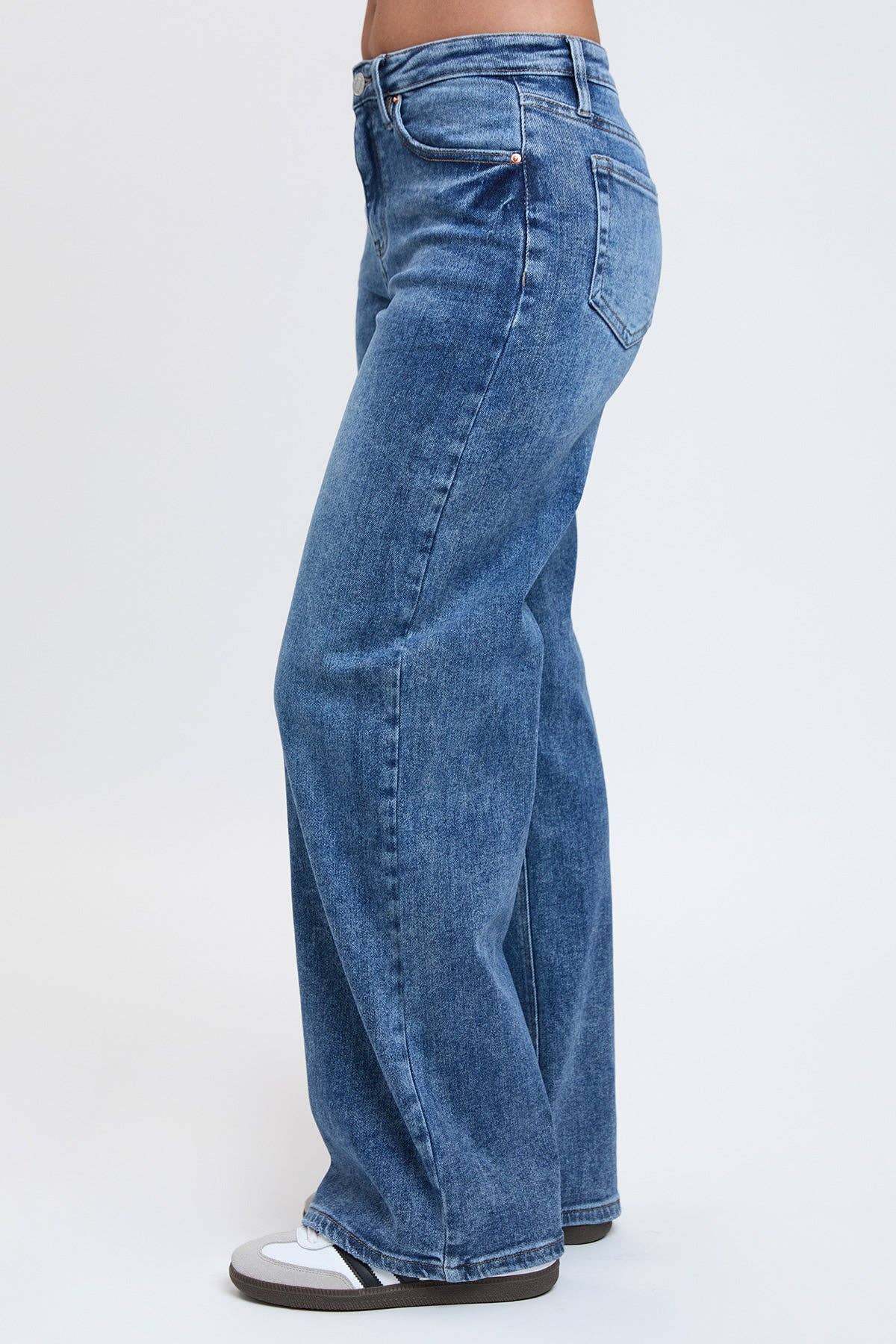 Luxe Bella Wide Leg Jeans MEDIUM WASH