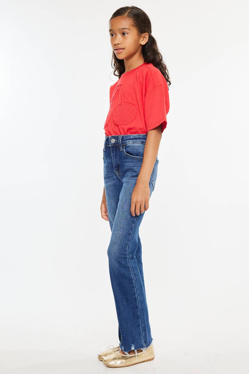YOUTH OPEN PACK HIGH RISE BOOTCUT JEANS KANCAN