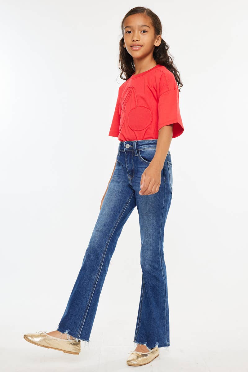 YOUTH OPEN PACK HIGH RISE BOOTCUT JEANS KANCAN