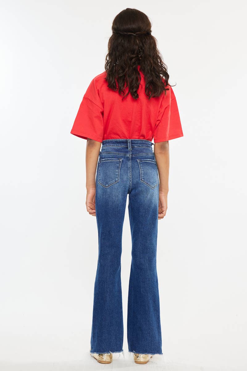 YOUTH OPEN PACK HIGH RISE BOOTCUT JEANS KANCAN