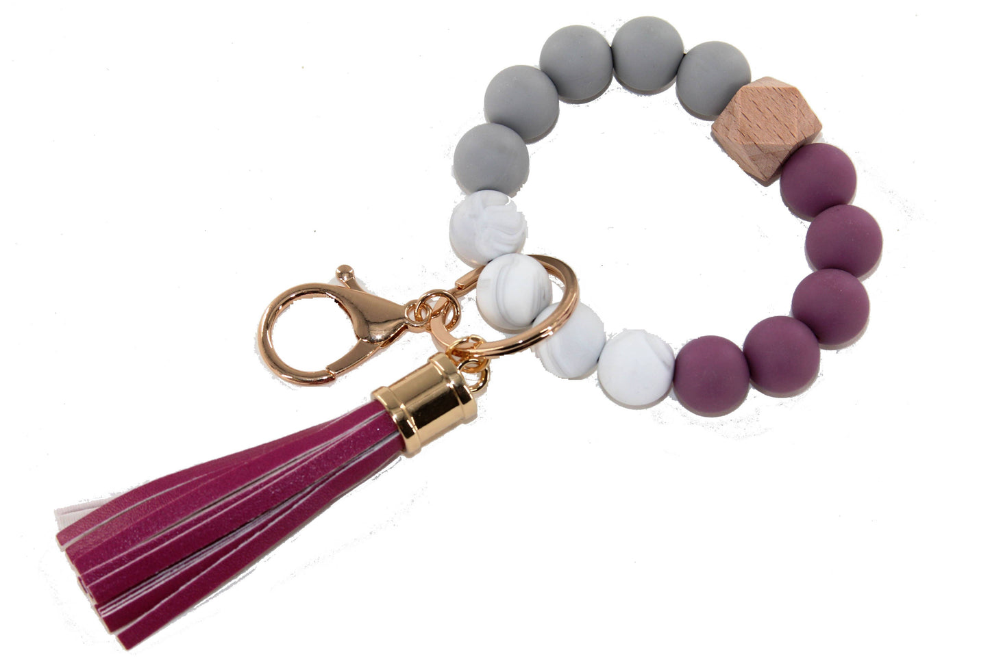 Beaded Keyring/Keychain Bracelet