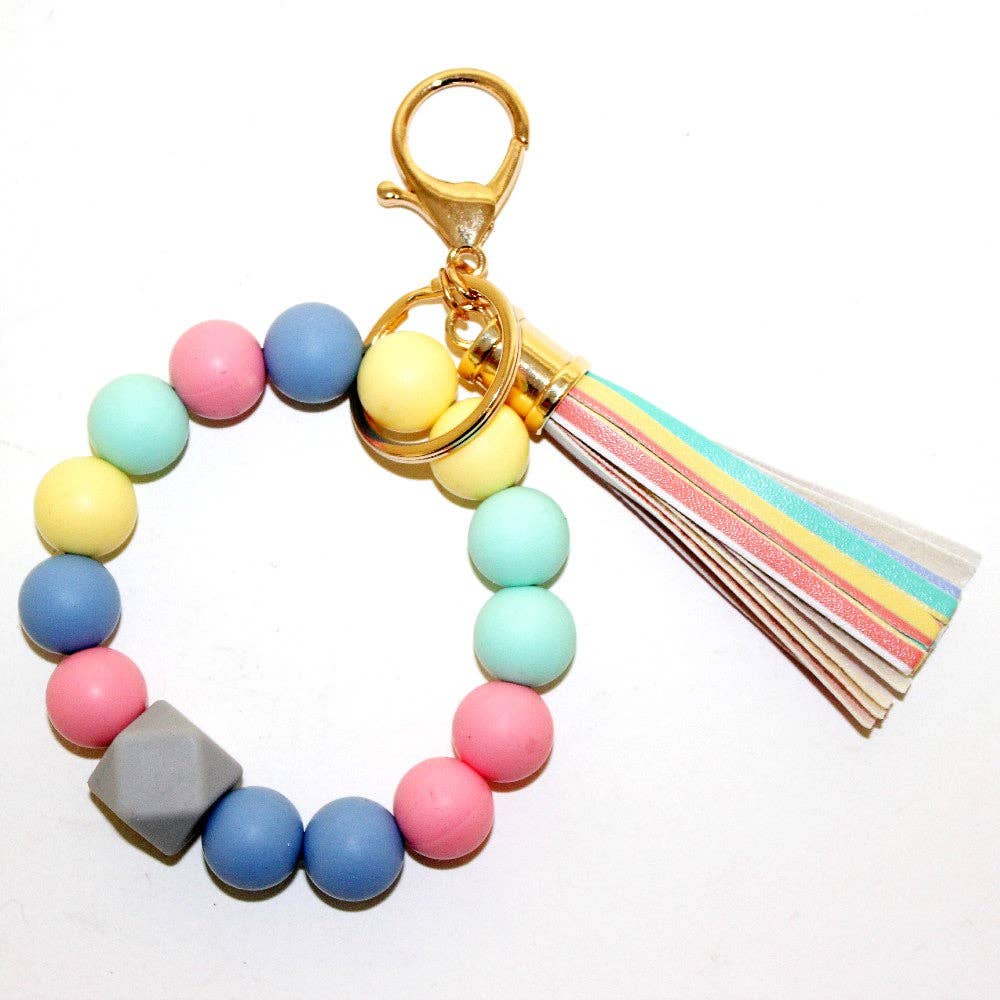 Beaded Keyring/Keychain Bracelet