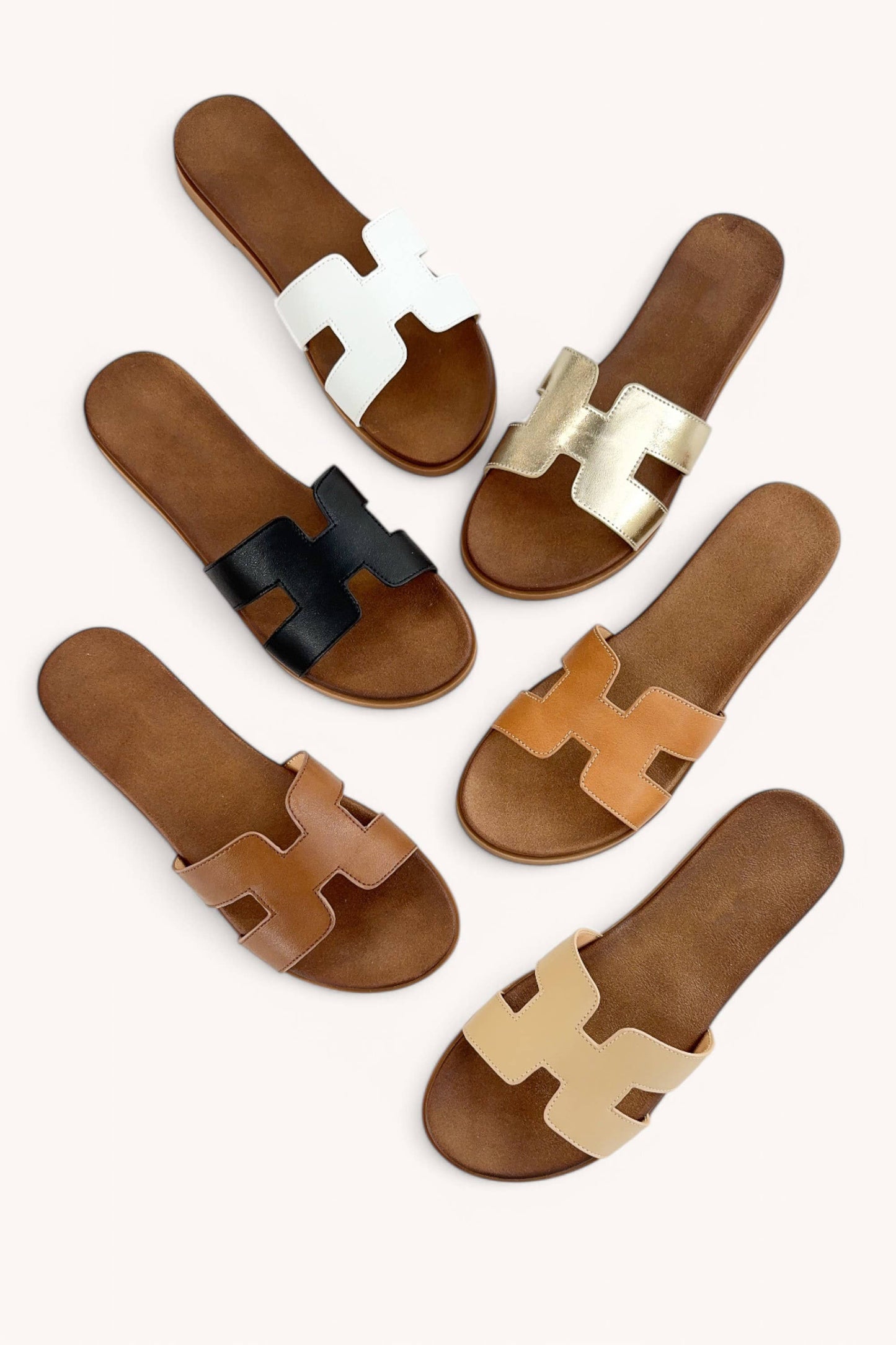 Hermmie Slip on Sandals Tan