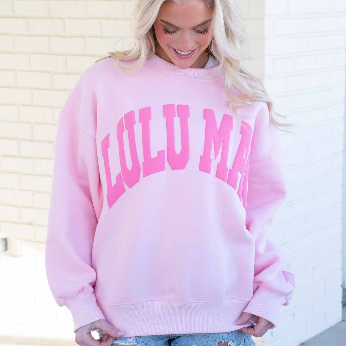Lulu Mac Sweatshirt Light Pink/Pink Puff Adult