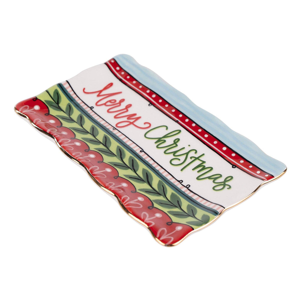 Bright Merry Christmas Trinket Tray