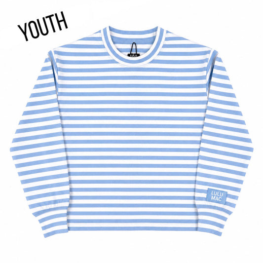Lulu Mac Light Blue Striped Longsleeve