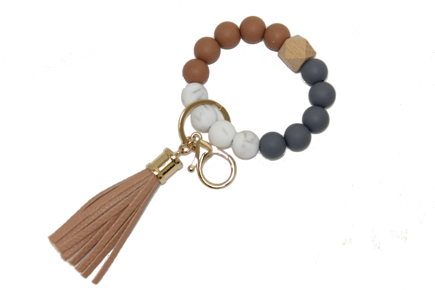 Beaded Keyring/Keychain Bracelet