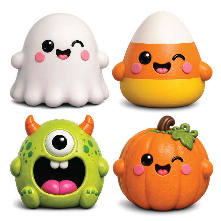 Fun Doh JUMBO Halloween Monsters Squishy Toy - 6/Display: Wholesale Price