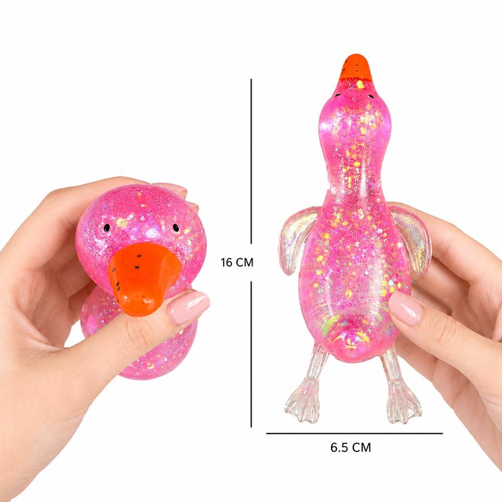 Glitter Duck Squeeze Squishy Stress Relief Toy