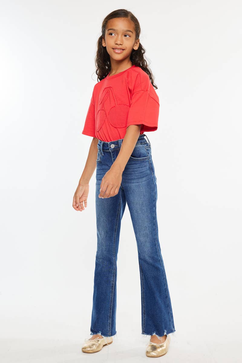 YOUTH OPEN PACK HIGH RISE BOOTCUT JEANS KANCAN