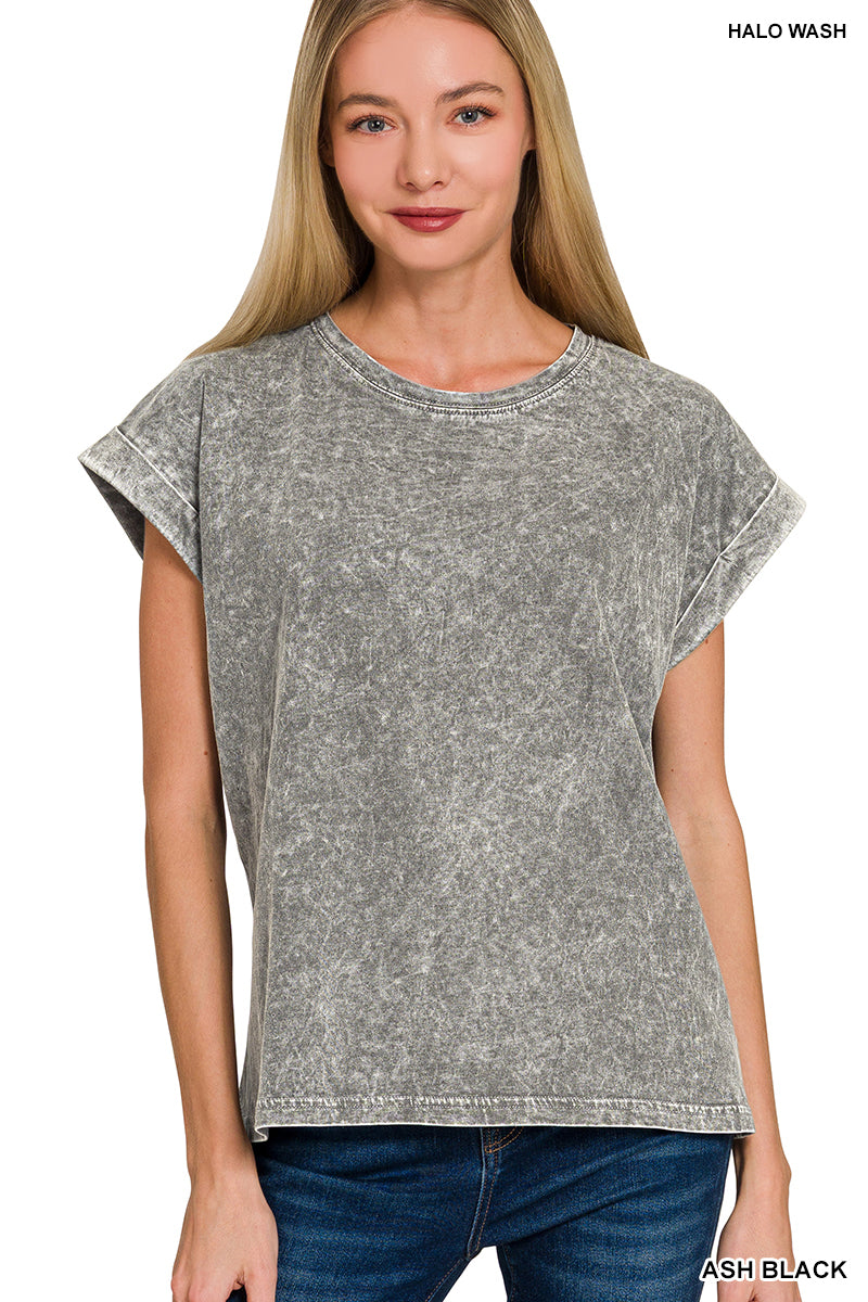 Cuffed Short Sleeve Tee