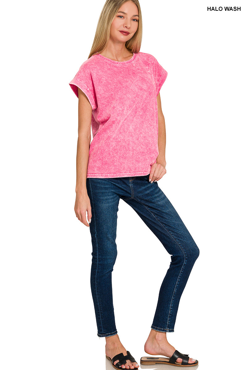 Cuffed Short Sleeve Tee
