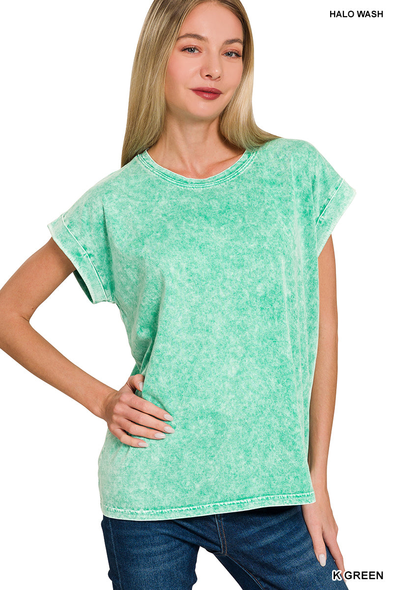 Cuffed Short Sleeve Tee