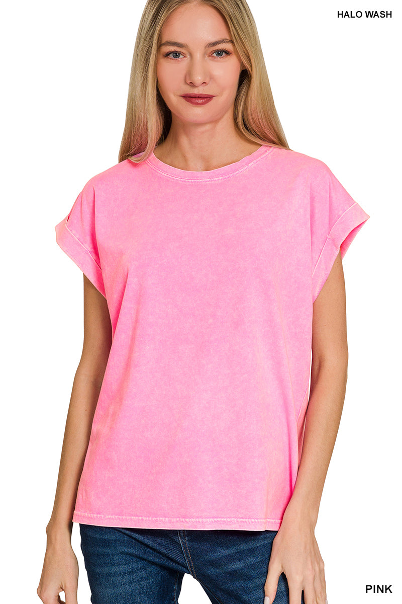 Cuffed Short Sleeve Tee