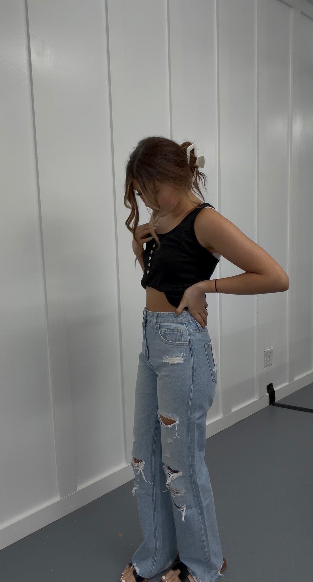 The Fan Favorite 90's Vintage High Rise Flared Denim Pants