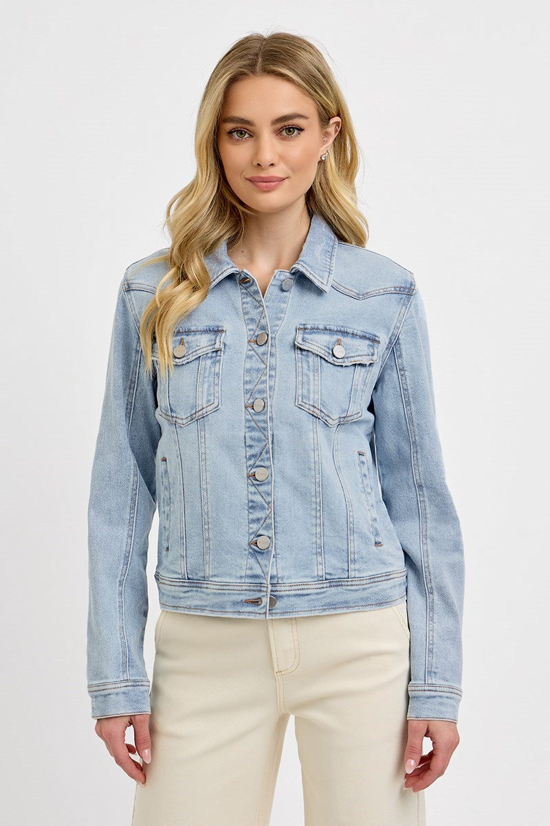 Quite The Scene Classic Jean Jacket Risen Brand