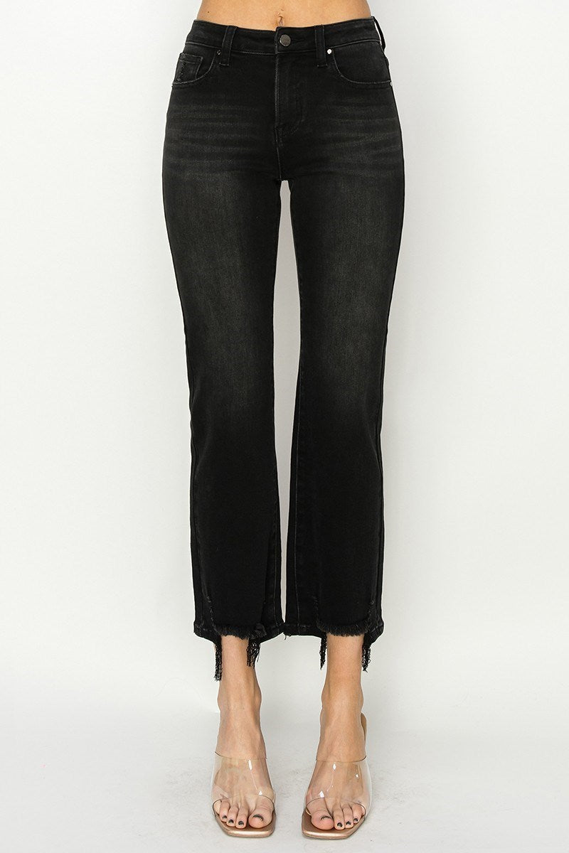 The Midnight Straight Jean (Black)  Risen Brand